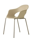 Lady B - Gambe Cromo - Ottone Satinato - Nikel Nero Lucido Sedie in plastica di design Scab 2